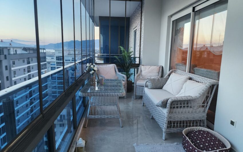 (English) FOR SALE DUBLEX FULL SEA VİEW WİTH FURNUTİRE  CENTRUM OF MAHMUTLAR
