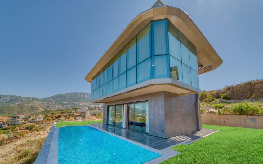 Alanya Kargıcak’ta Özel Havuzlu, Saunalı ve Deniz Manzaralı 4+1 Villa