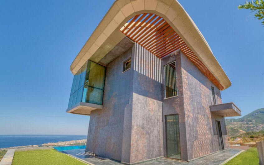 Alanya Kargıcak’ta Özel Havuzlu, Saunalı ve Deniz Manzaralı 4+1 Villa
