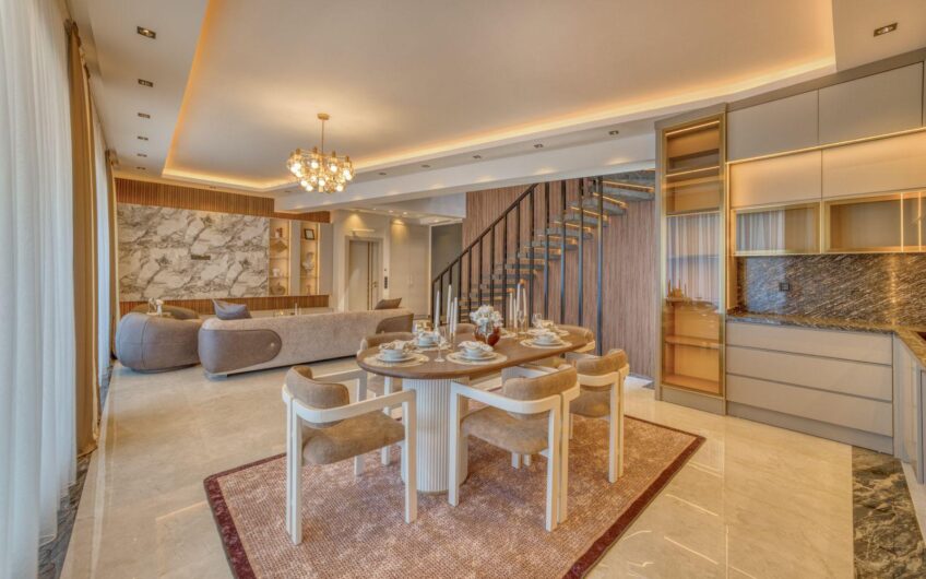 Alanya Kargıcak’ta Özel Havuzlu, Saunalı ve Deniz Manzaralı 4+1 Villa