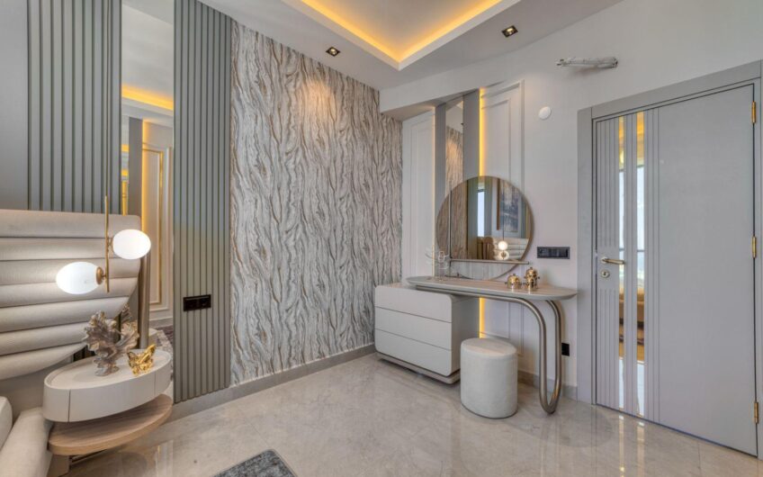 Alanya Kargıcak’ta Özel Havuzlu, Saunalı ve Deniz Manzaralı 4+1 Villa