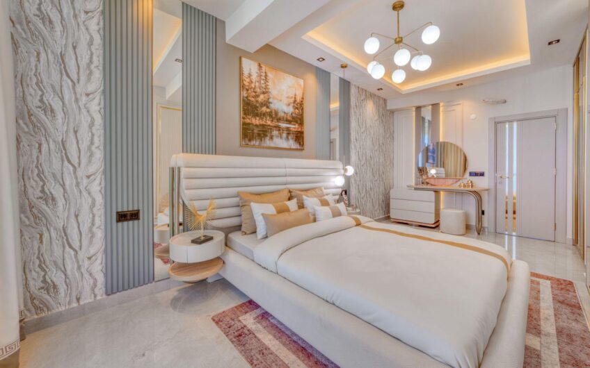 Alanya Kargıcak’ta Özel Havuzlu, Saunalı ve Deniz Manzaralı 4+1 Villa