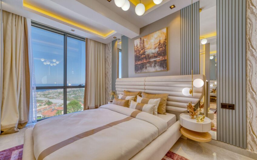 Alanya Kargıcak’ta Özel Havuzlu, Saunalı ve Deniz Manzaralı 4+1 Villa