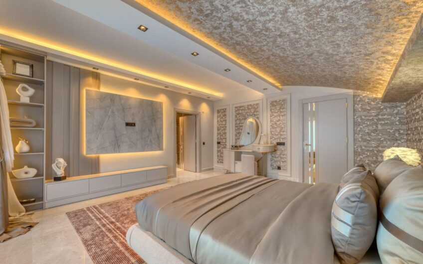 Alanya Kargıcak’ta Özel Havuzlu, Saunalı ve Deniz Manzaralı 4+1 Villa