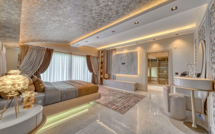 Alanya Kargıcak’ta Özel Havuzlu, Saunalı ve Deniz Manzaralı 4+1 Villa